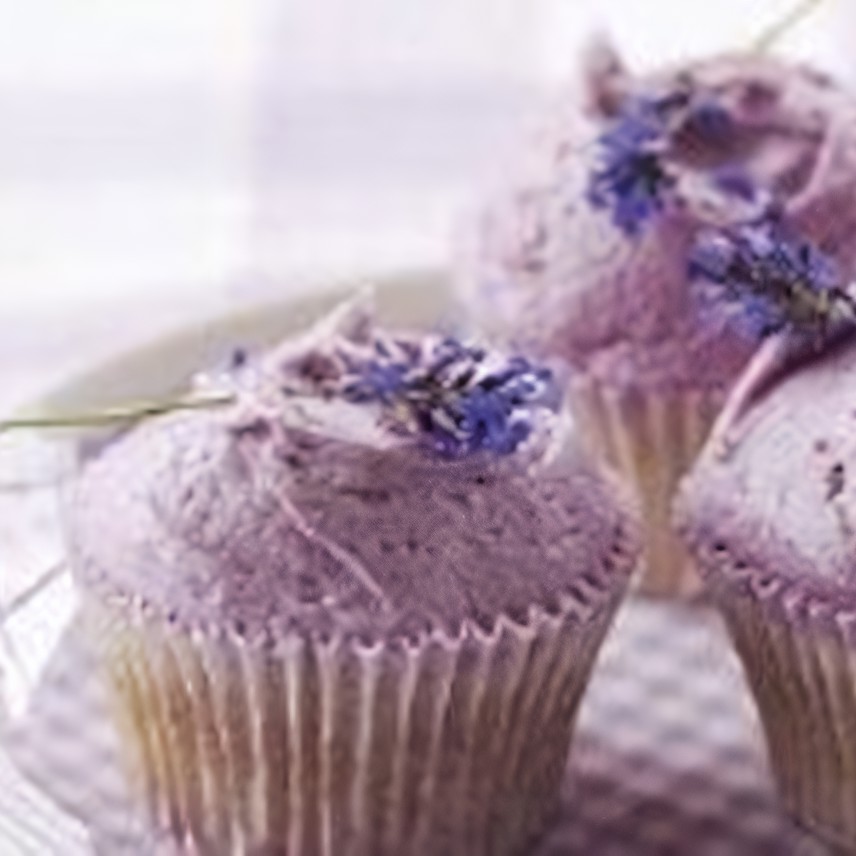 Лавандовые капкейки