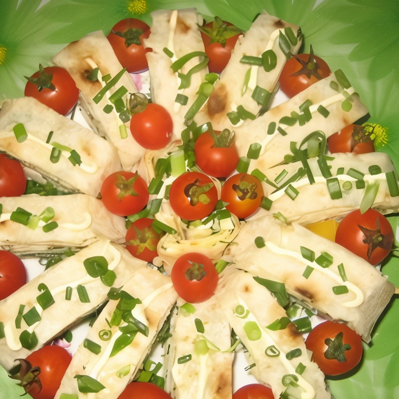 Лаваш с еврейским салатом