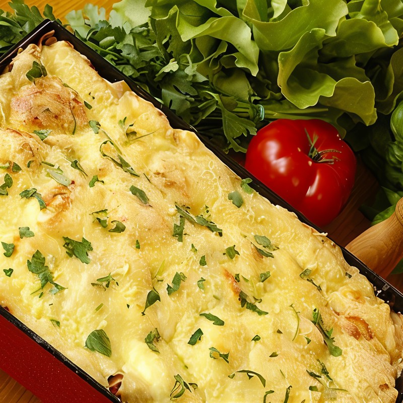 Лазанья болоньезе со сметаной