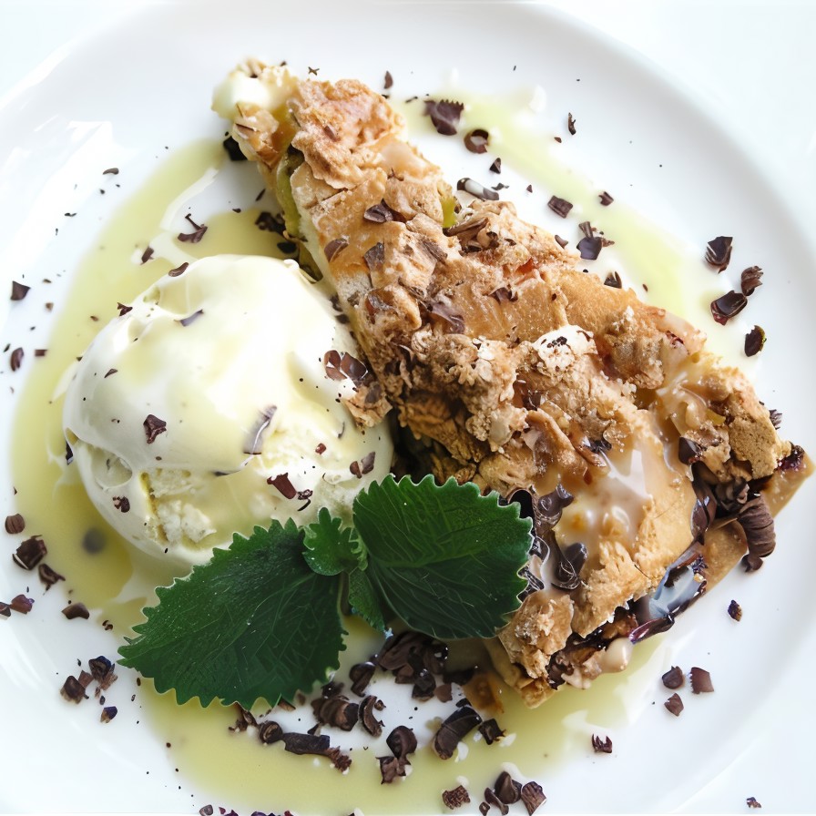 Ледяной миндальный торт