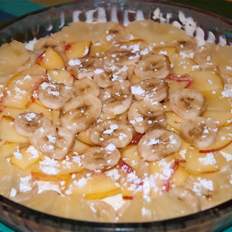 Легкий пирог с фруктами