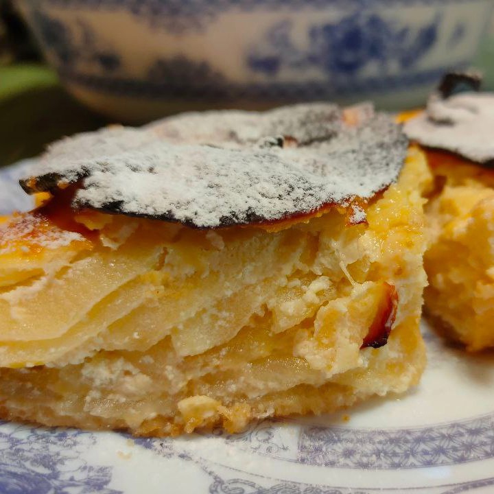 Легкий пирог с яблоками