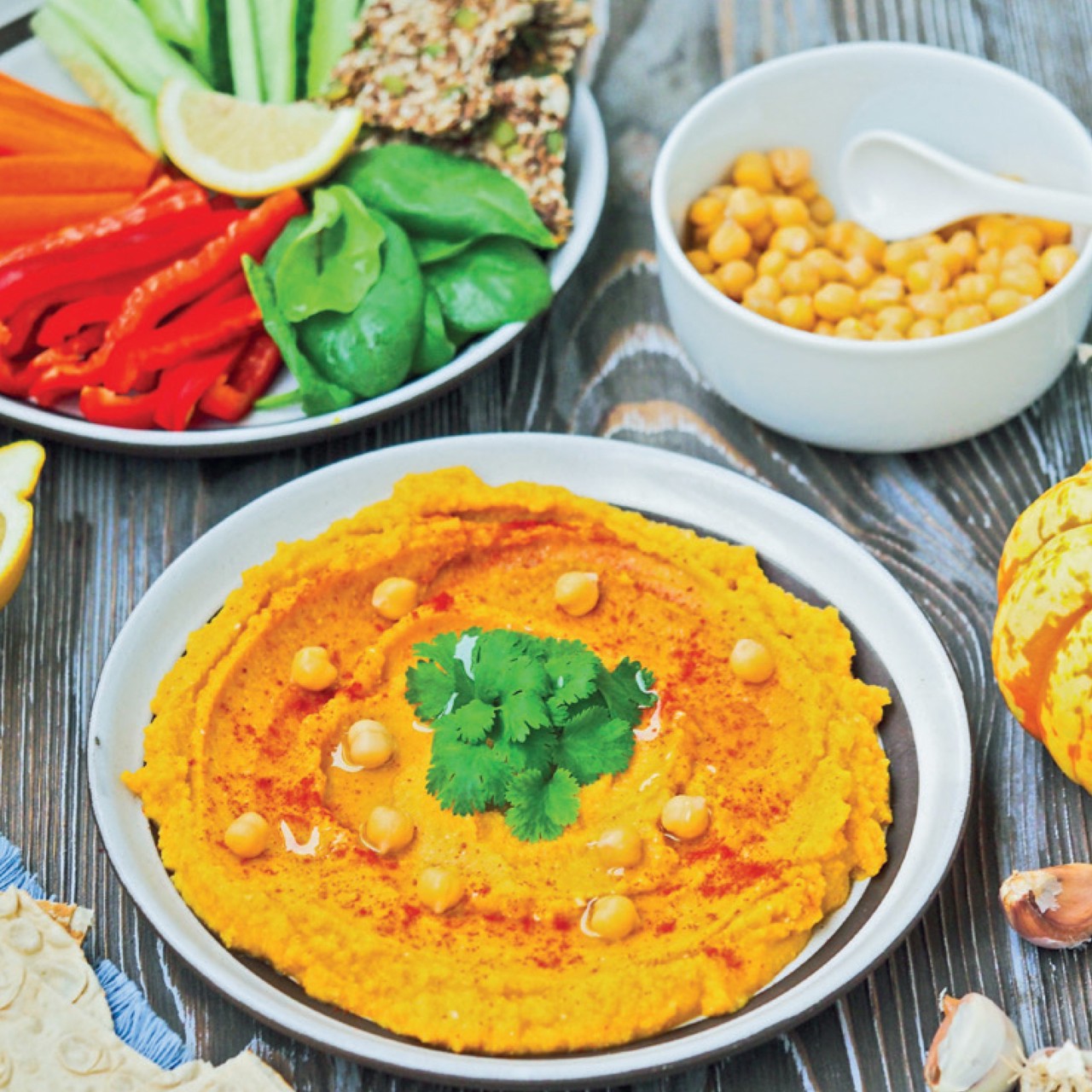 Легкий тыквенный хумус