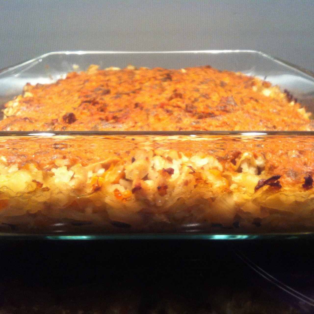 Ленивые голубцы с томатным соусом