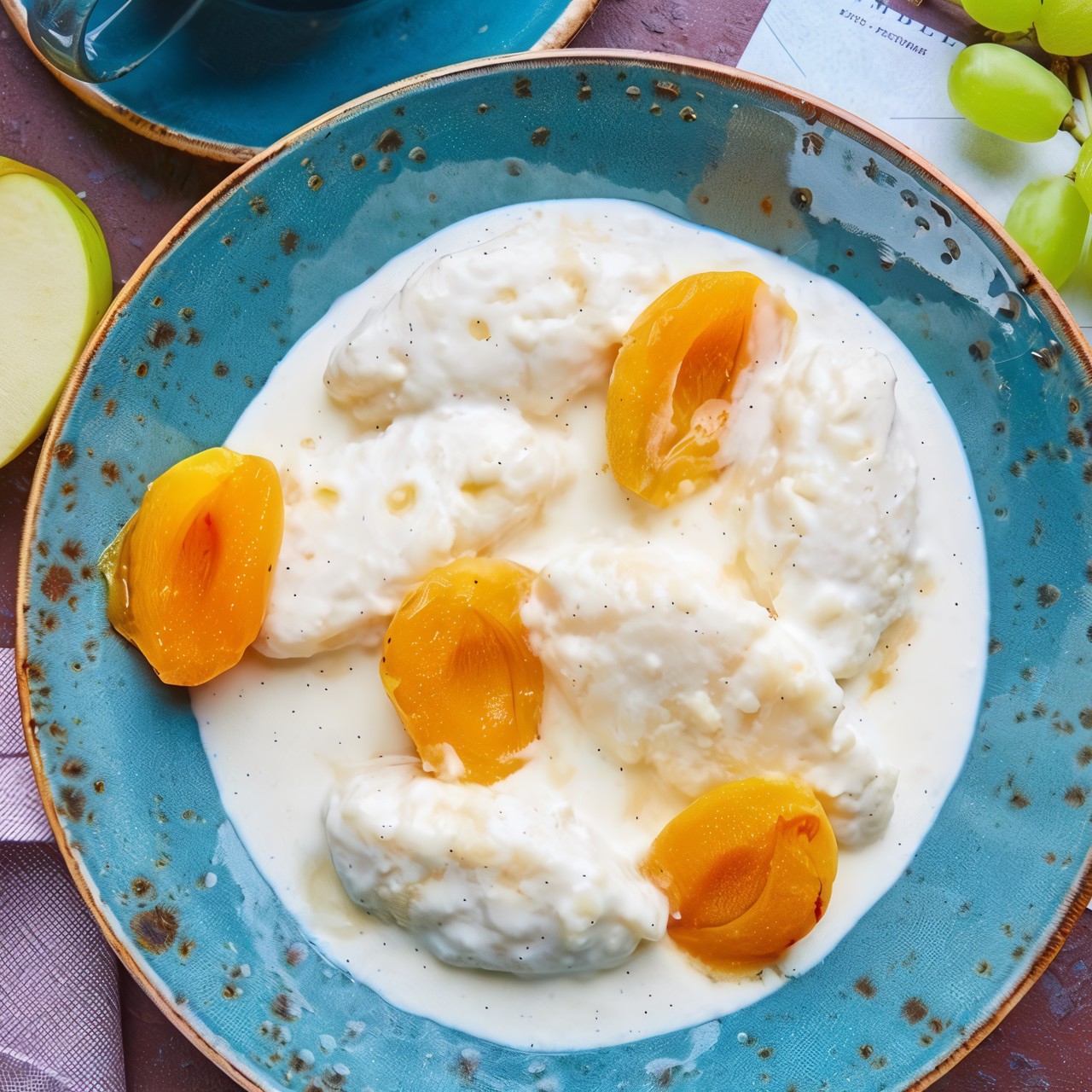 Ленивые вареники с абрикосами