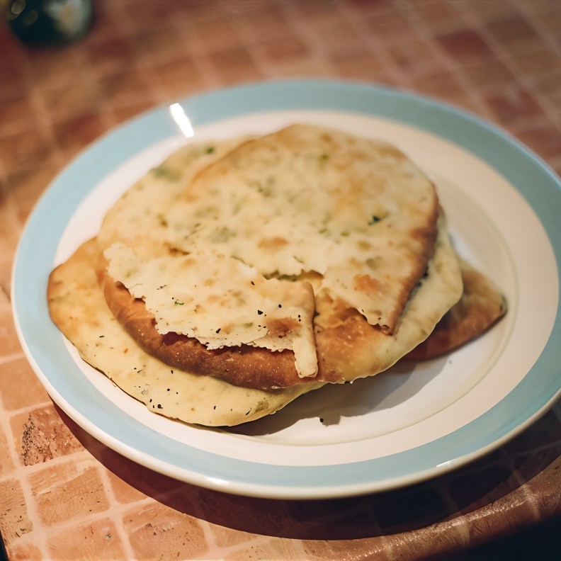 Лепешки с кинзой