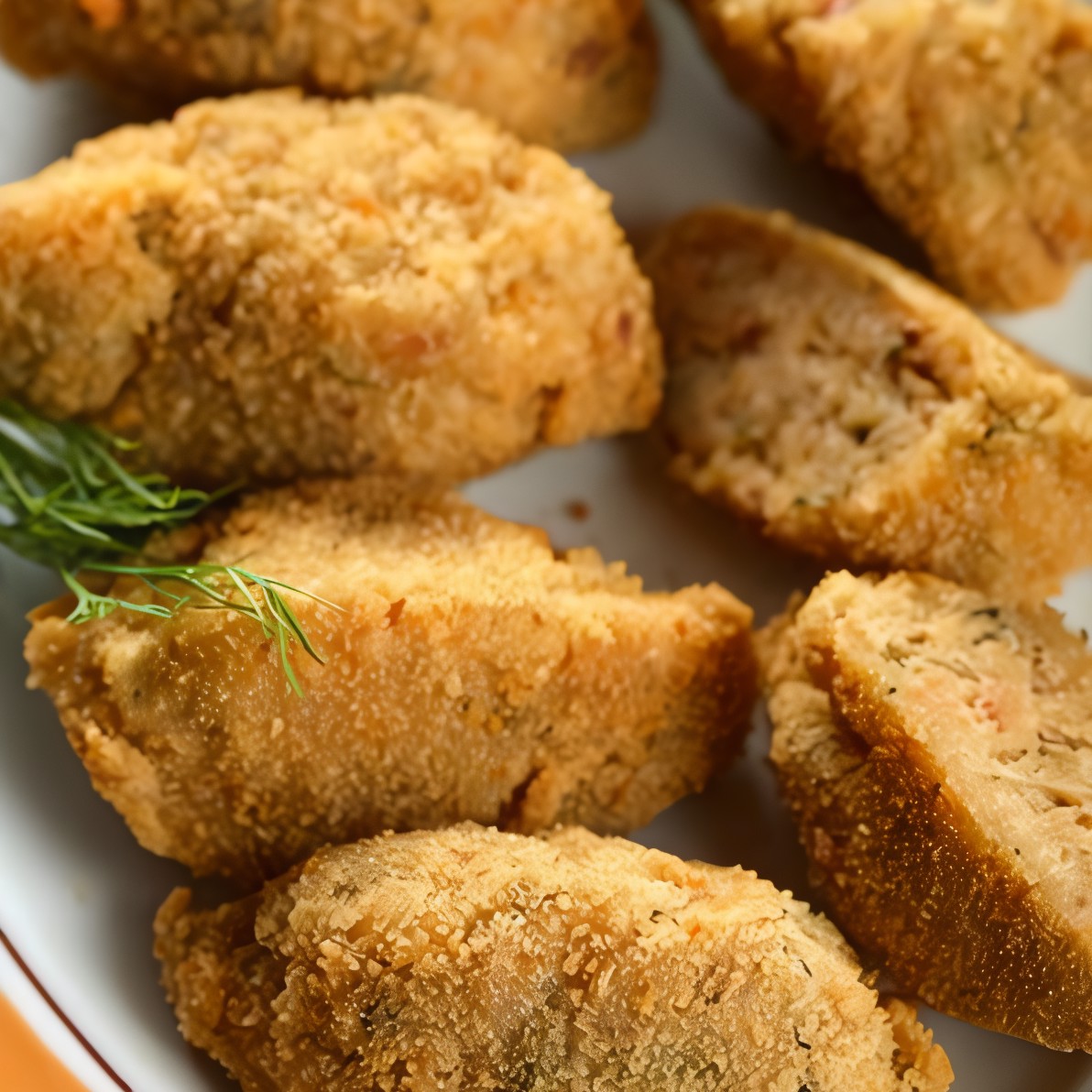 Летние тыквенные крокеты с зеленым луком