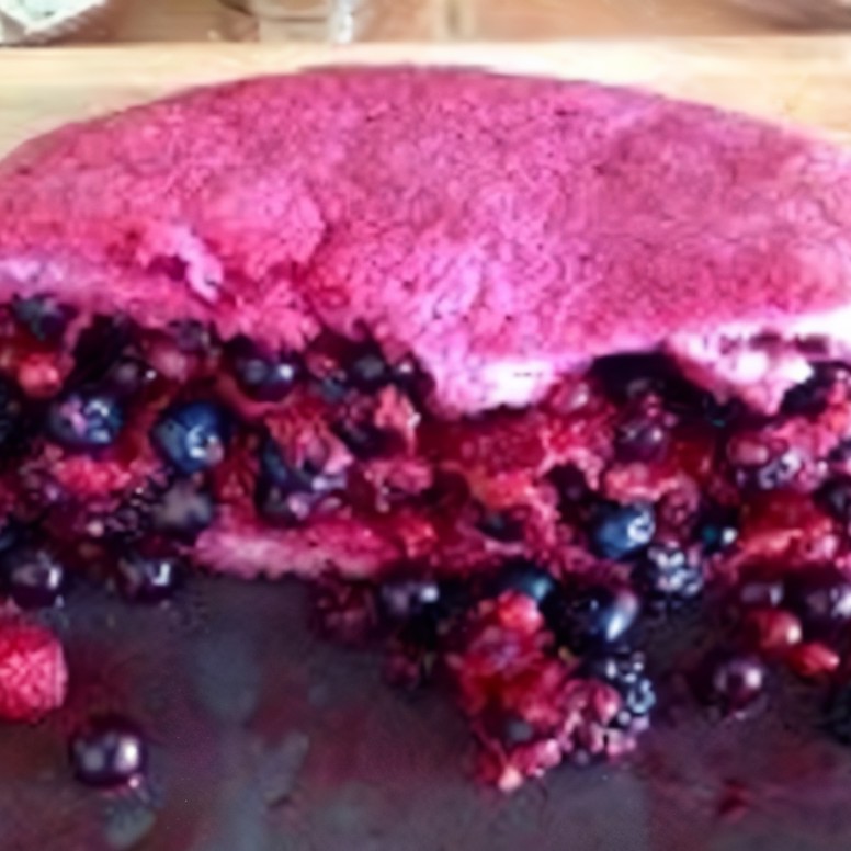 Летний пудинг с ягодами