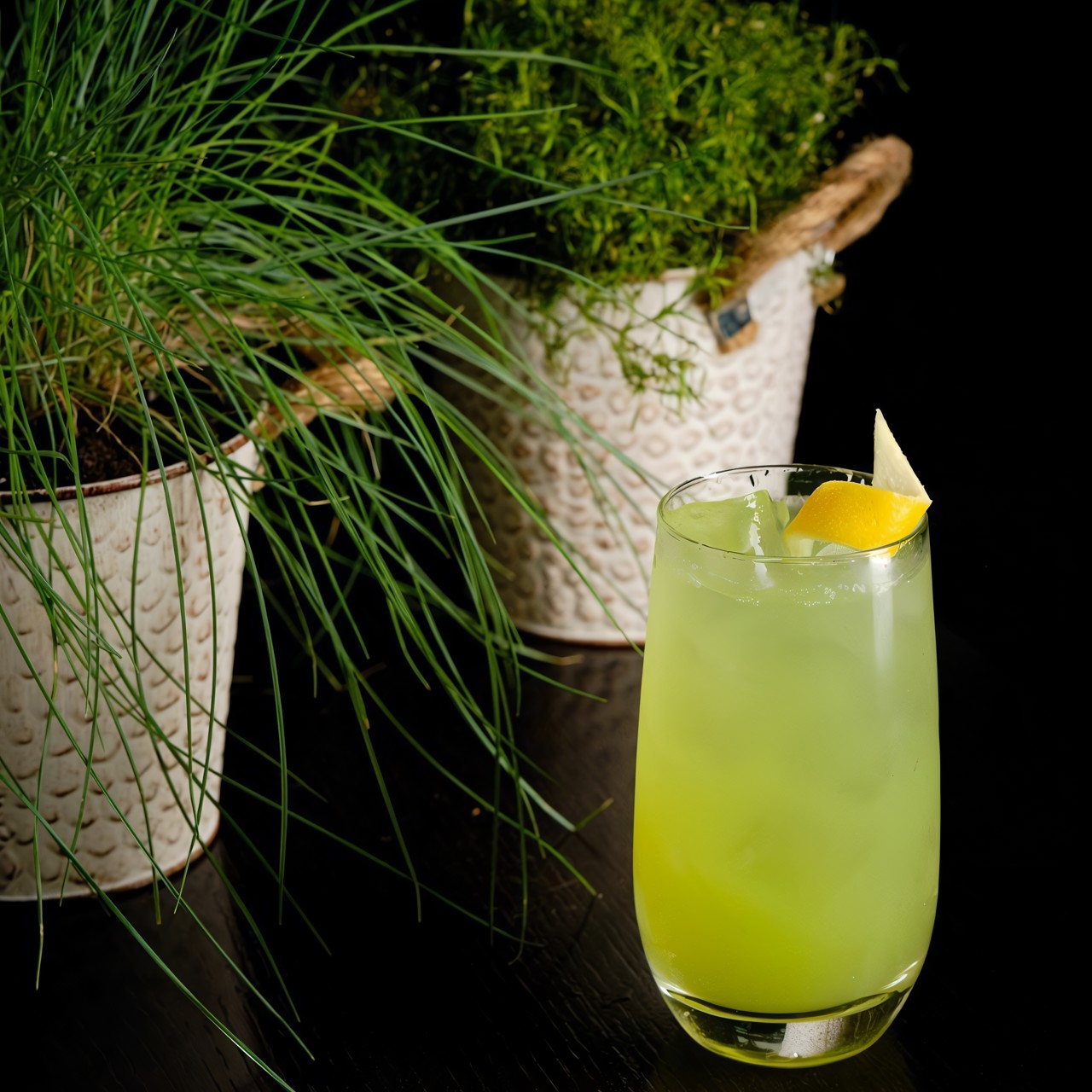 Лимонад с зеленым горошком