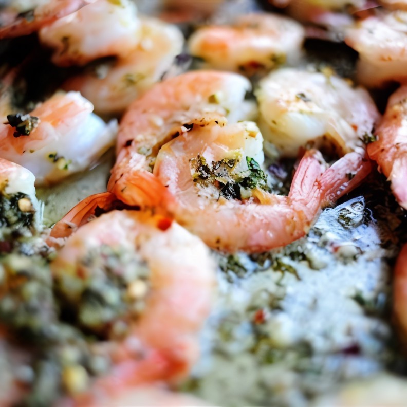 Лимонные креветки со специями