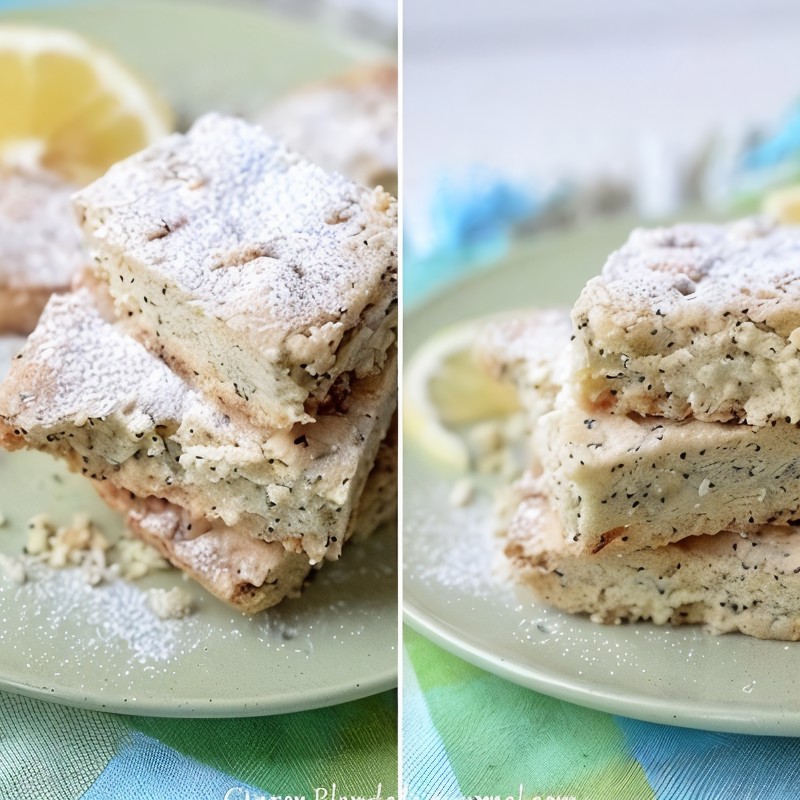 Лимонные квадратики с маком