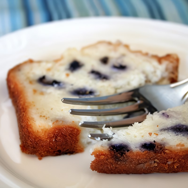 Лимонный хлеб с черникой