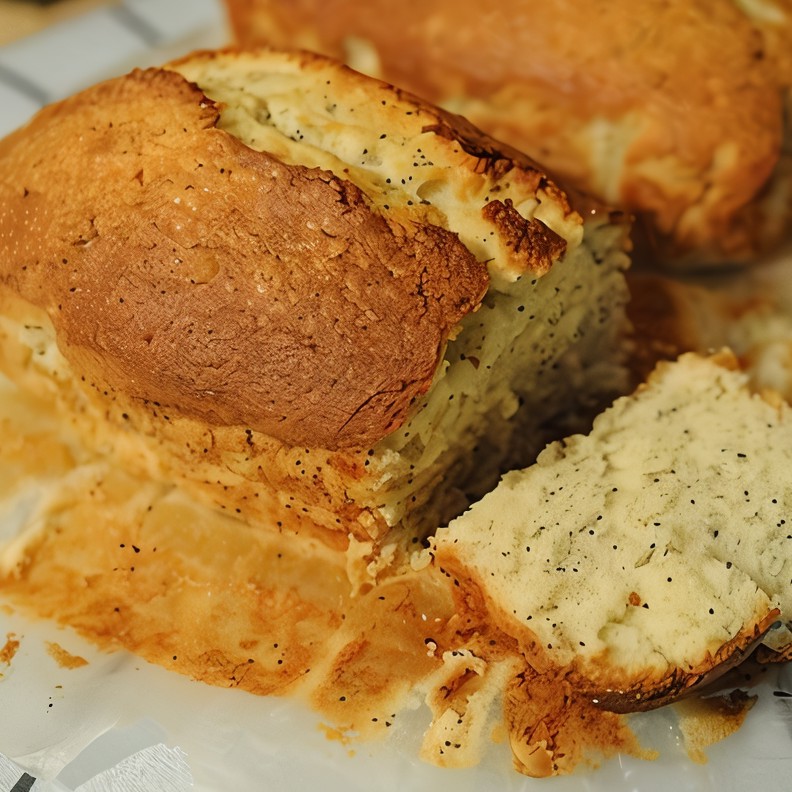 Лимонный кекс с маком на пахте