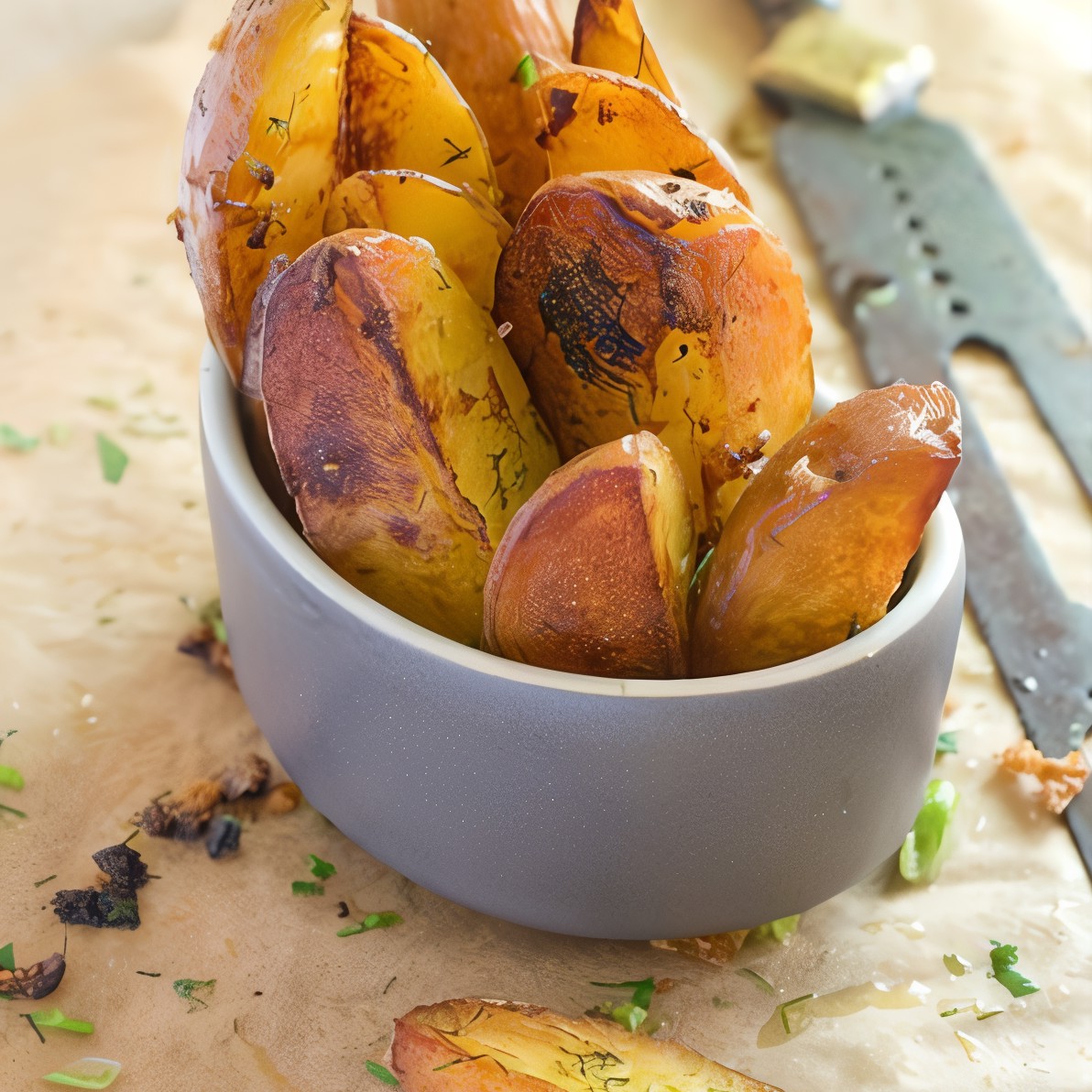 Лимонный запеченный картофель с орегано