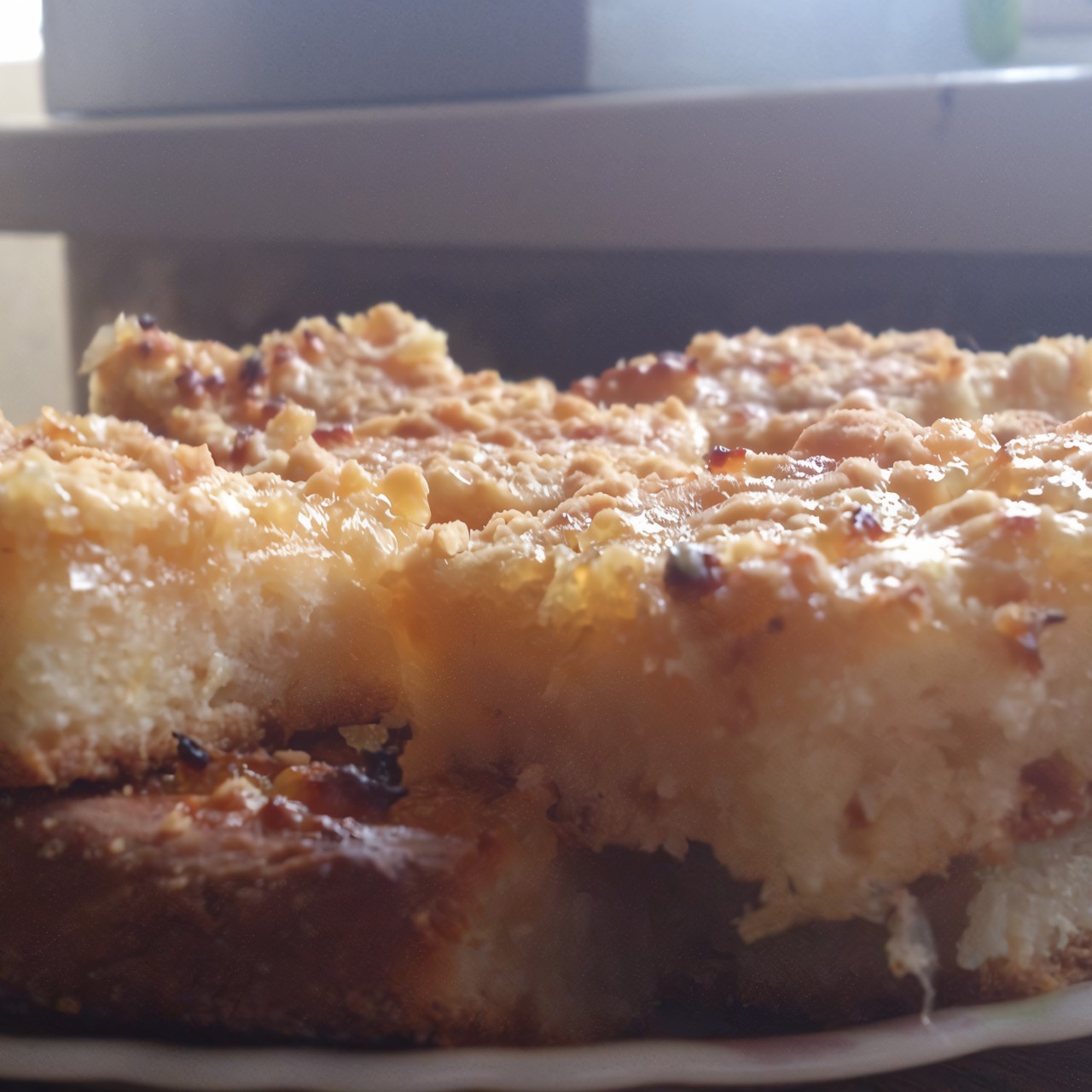 Лимонно-творожный пирог