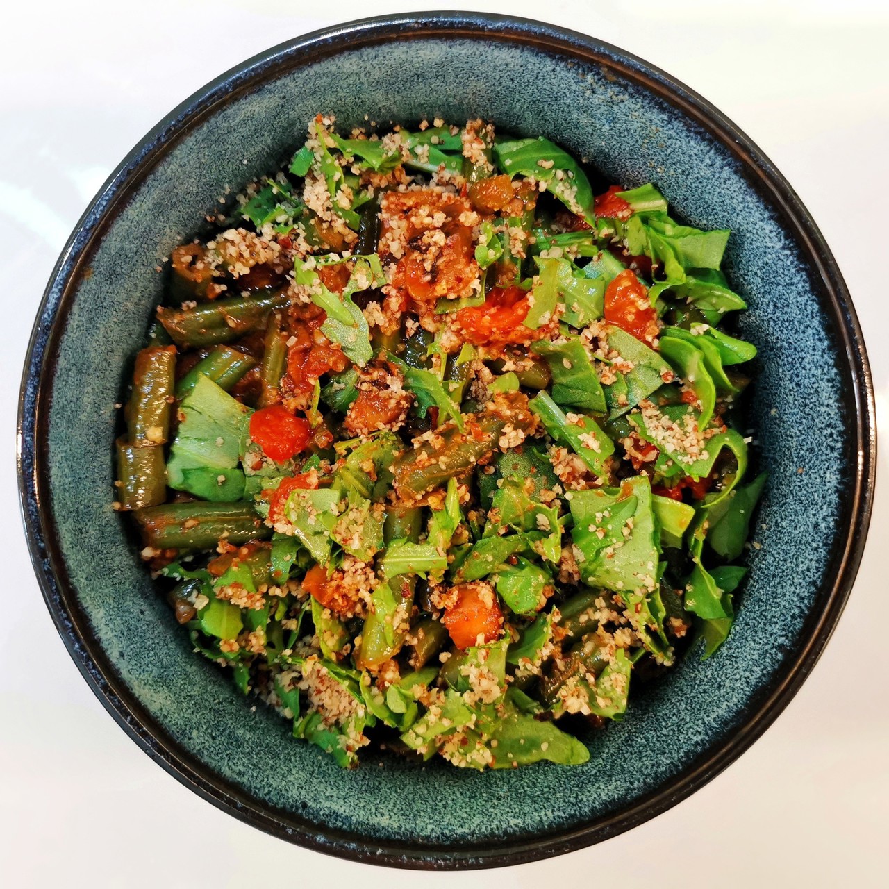 Лобио с грибами