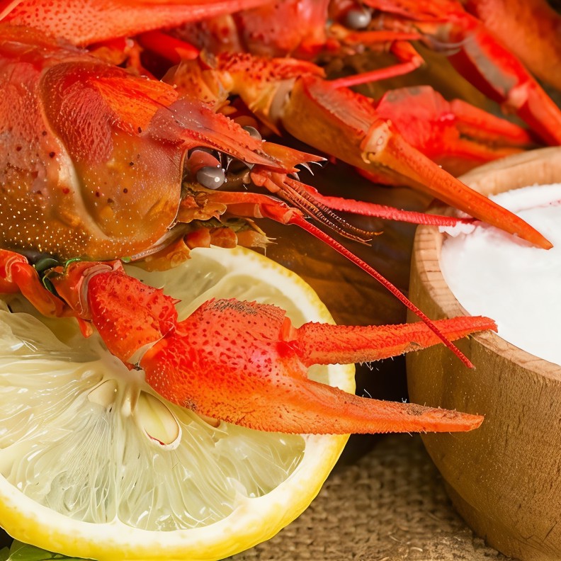 Лобстер в чесночном масле