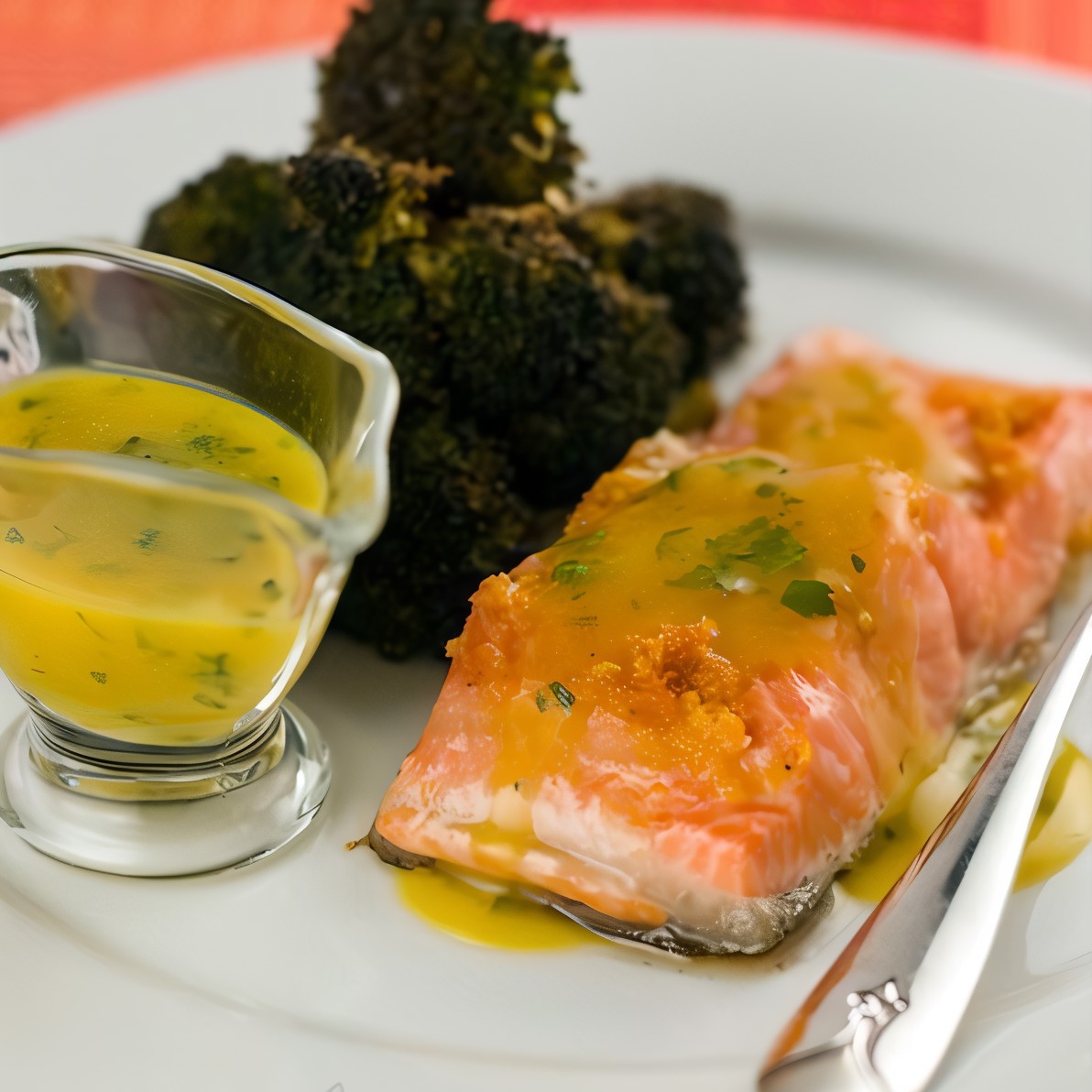 Лосось в апельсиновом соусе