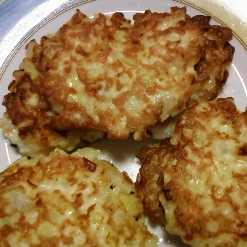 Луковые котлеты с зеленью