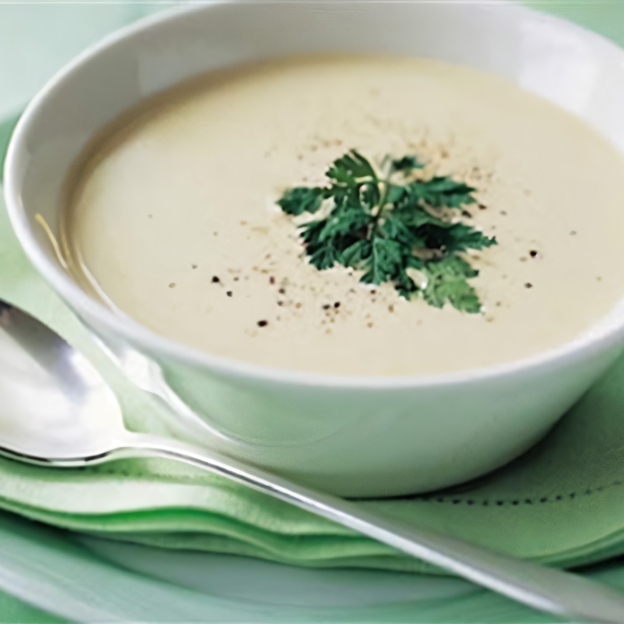 Луковый крем-суп с плавленым сыром