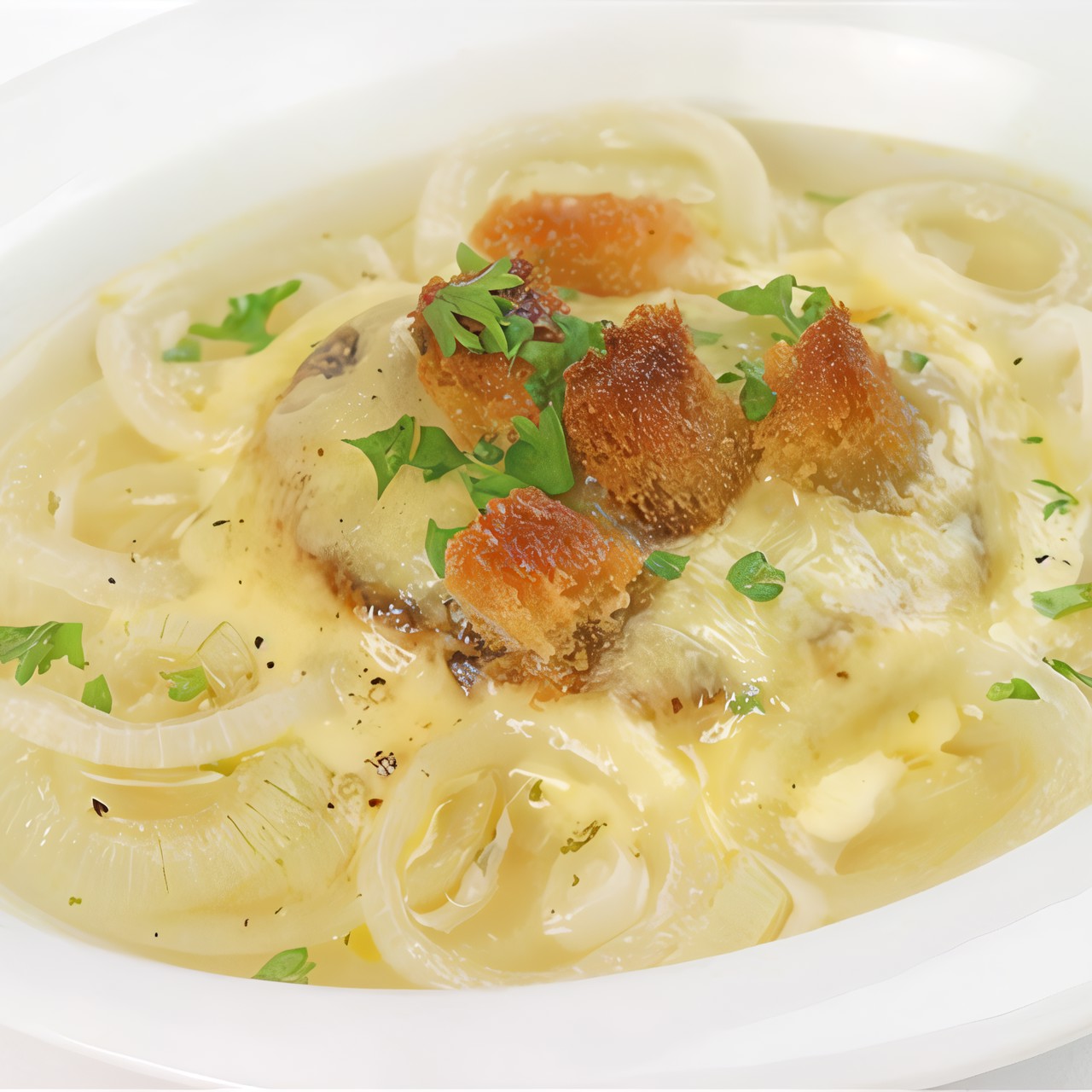 Луковый суп с пармезаном