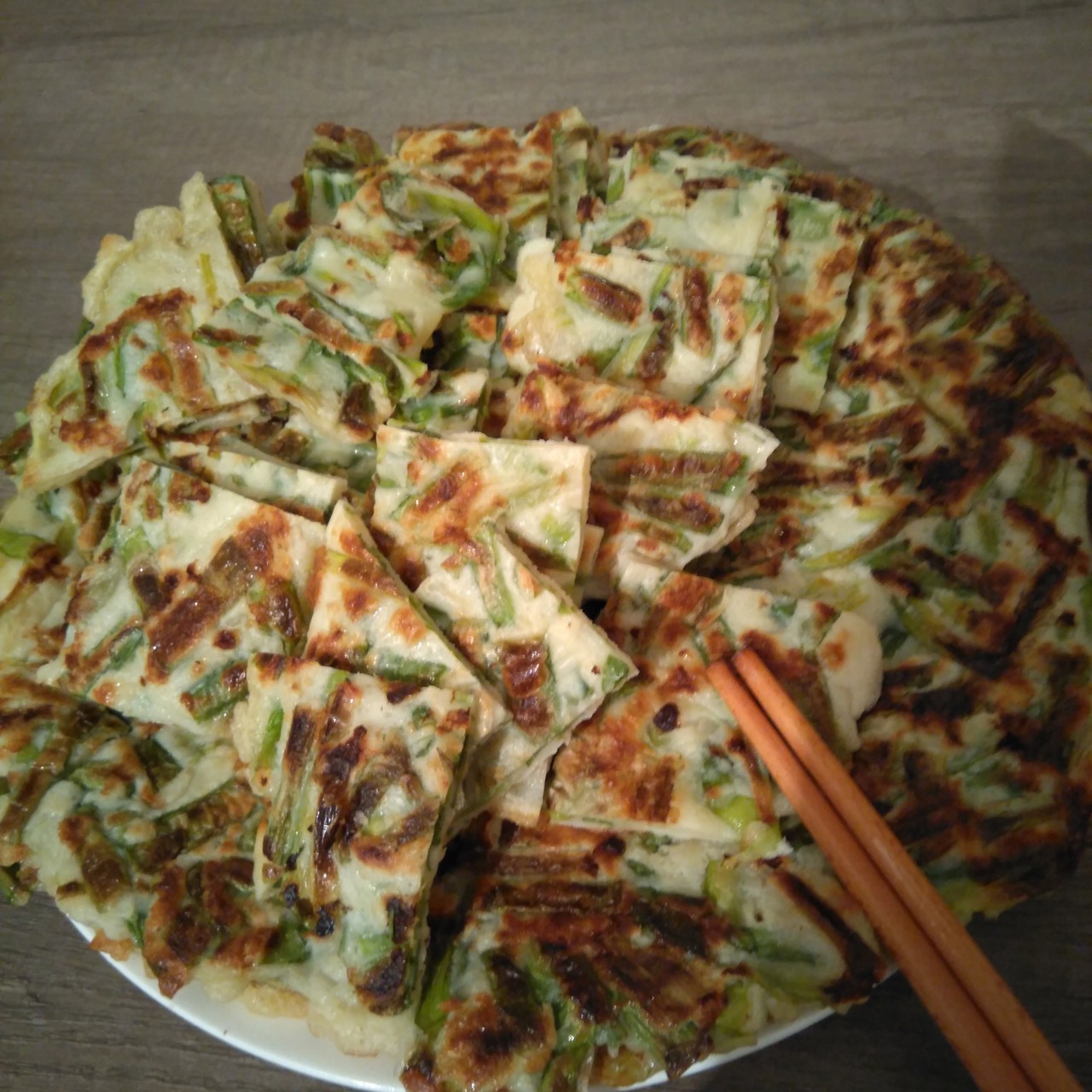 Луковые блинчики Пхаджон