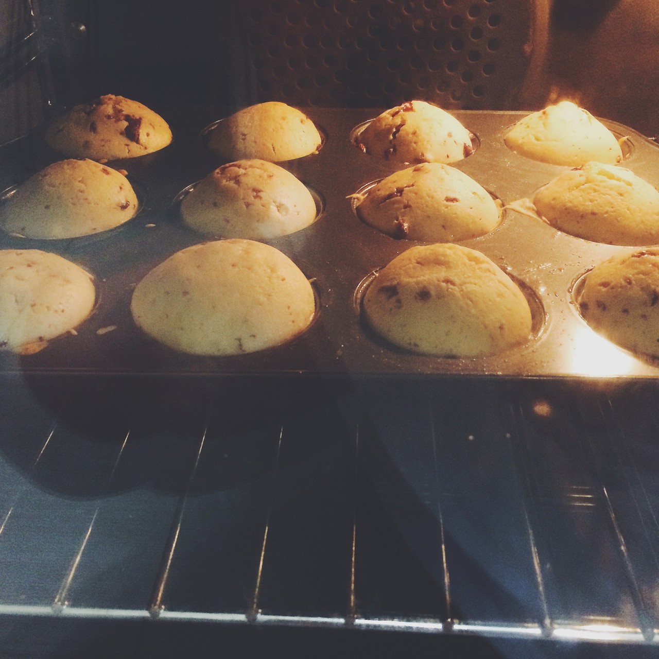 Маффины с молочным шоколадом