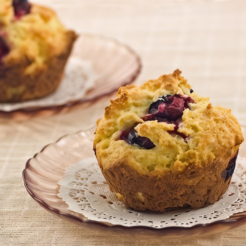 Маффины с пахтой и ягодами