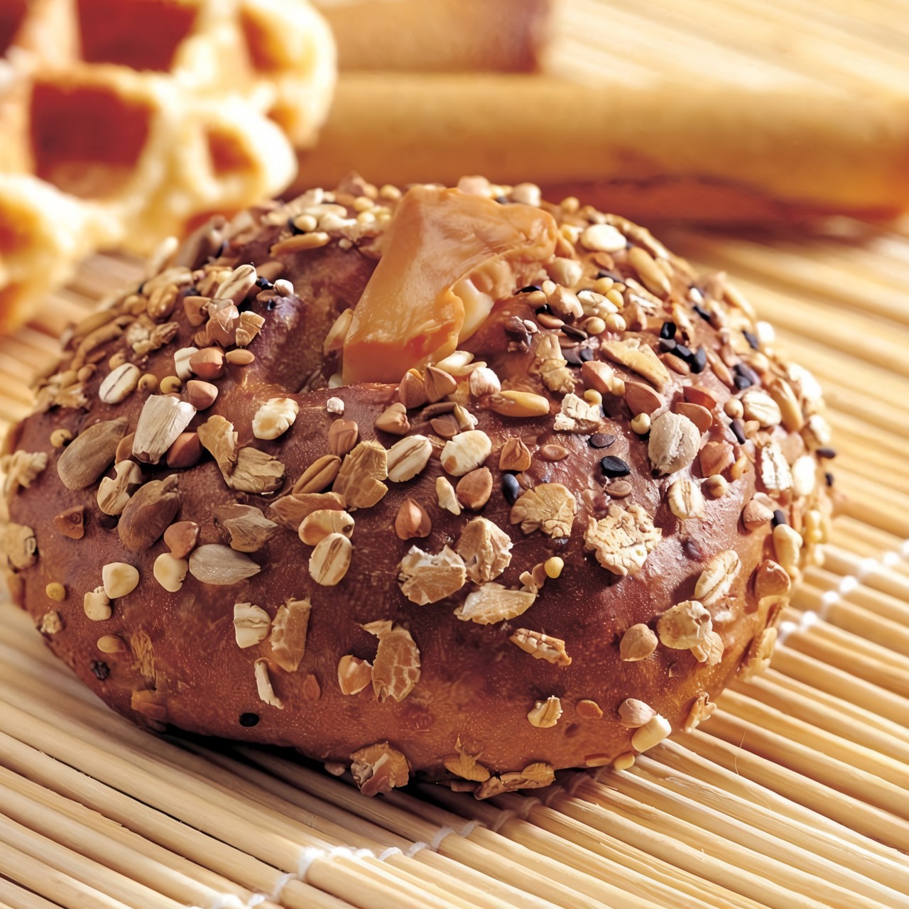 Маффины со щавелем и кедровыми орешками