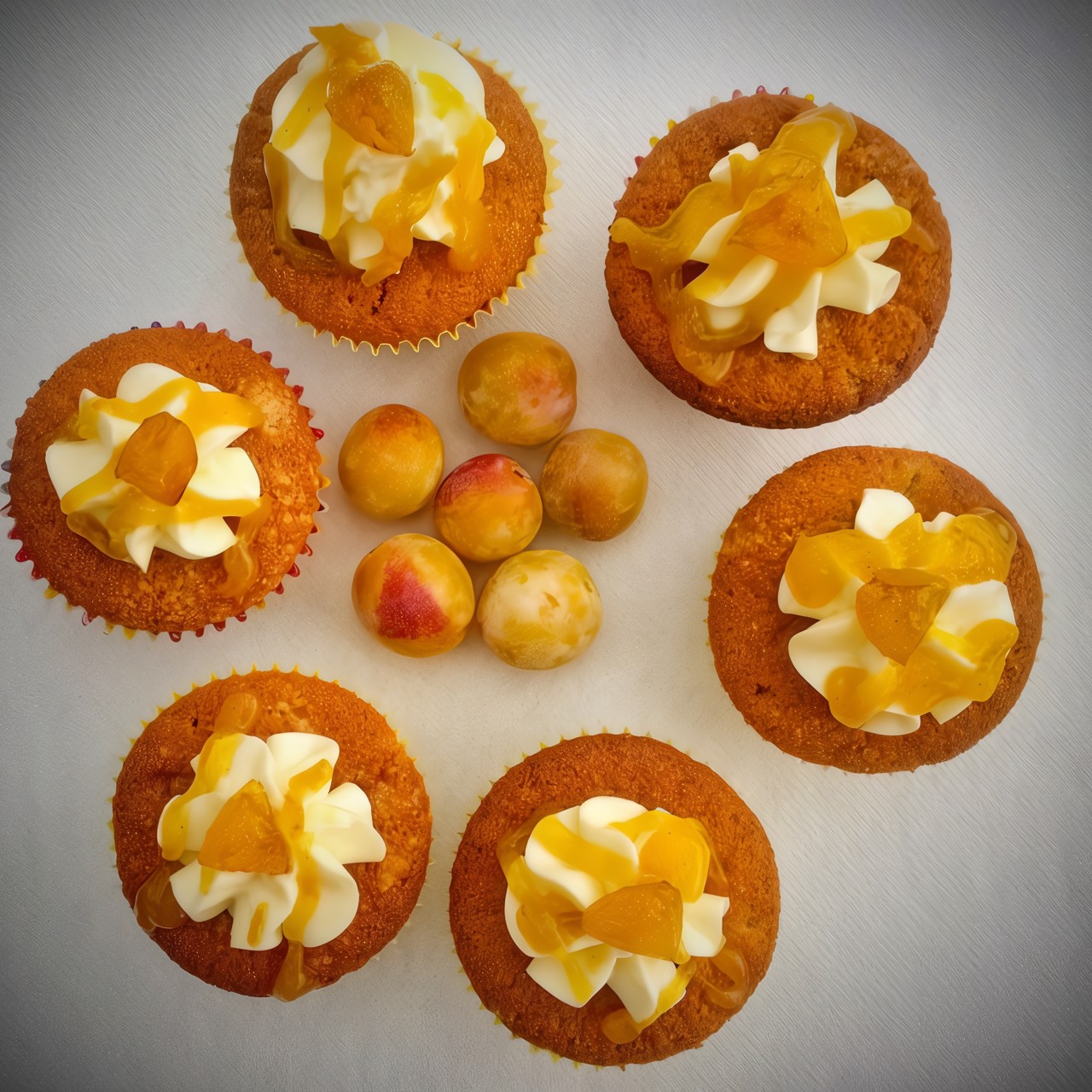 Маффины со сливами