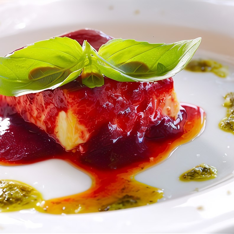 Малиновая панна-котта