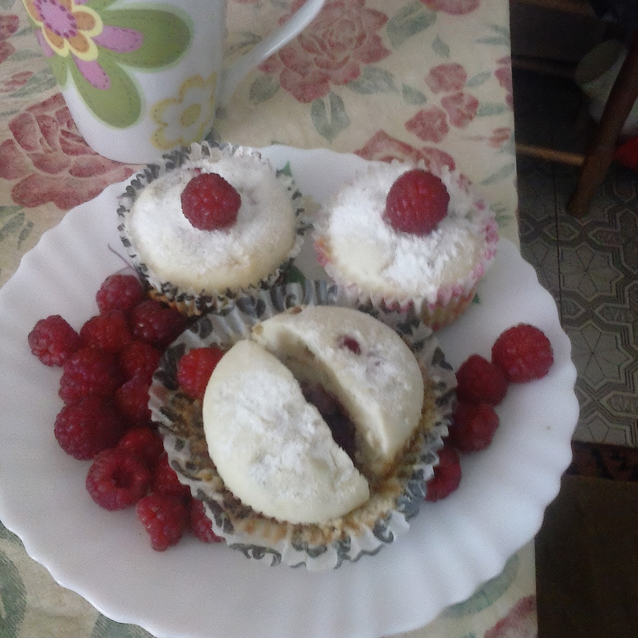 Малиновые маффины