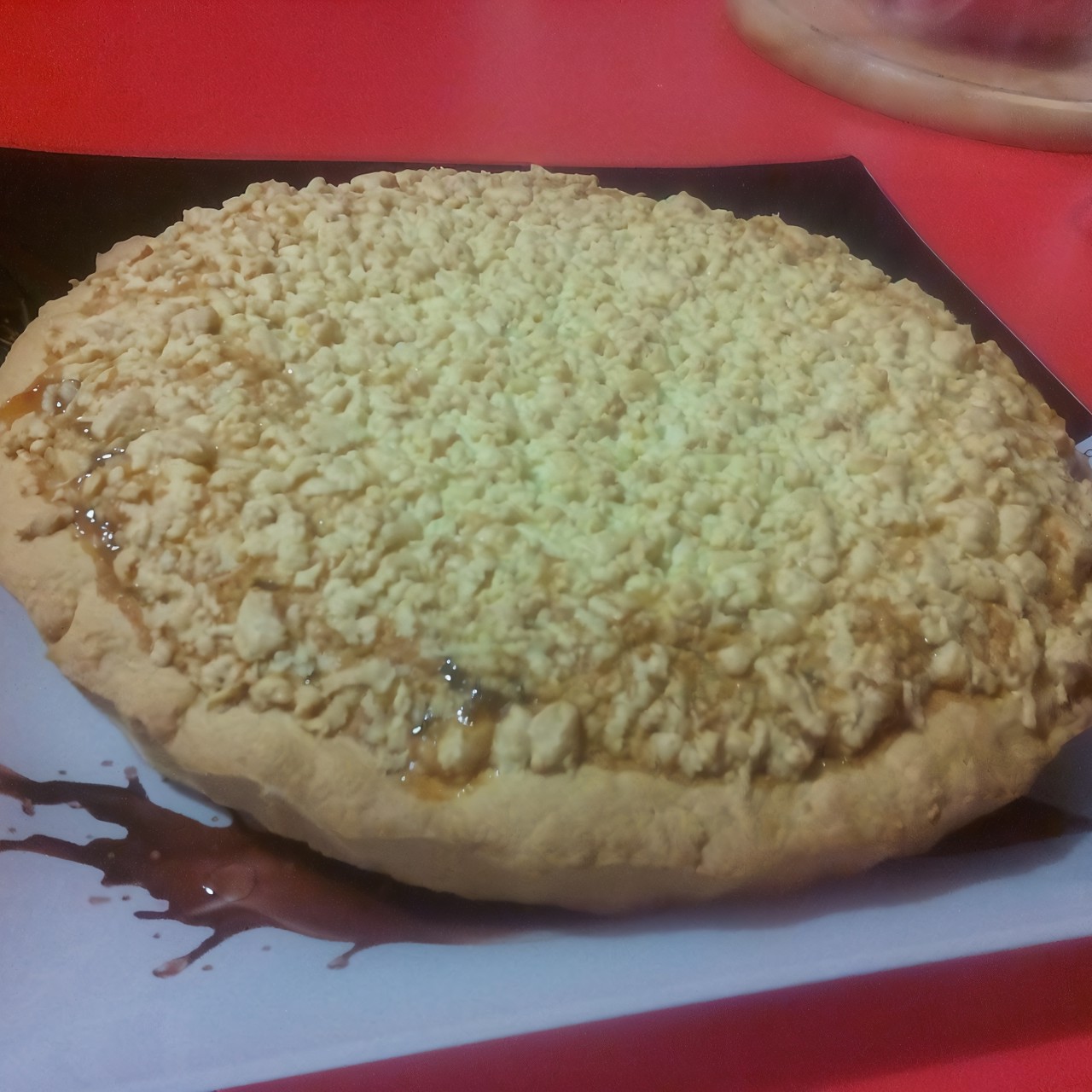 Малиновый пирог из песочного теста