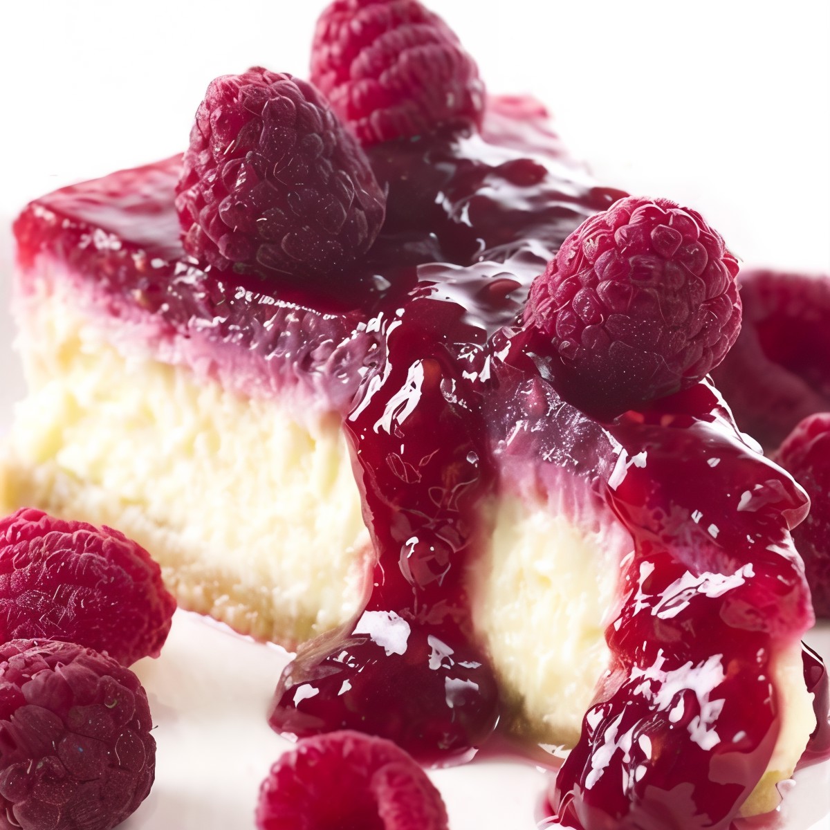 Малиновый пирог со сливочным сыром