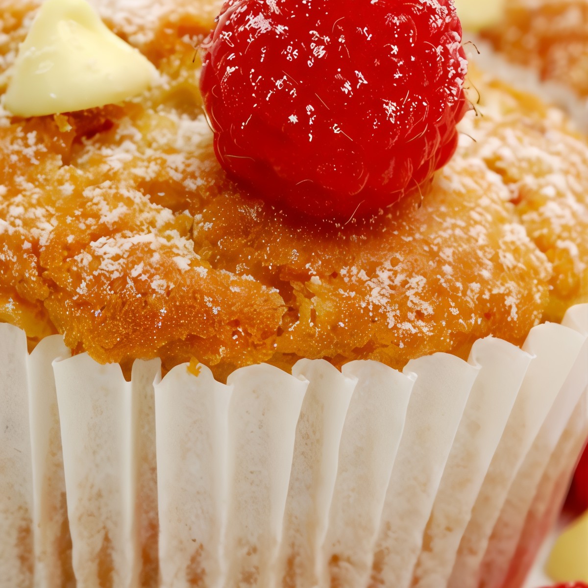 Малиново-яблочные маффины с медом