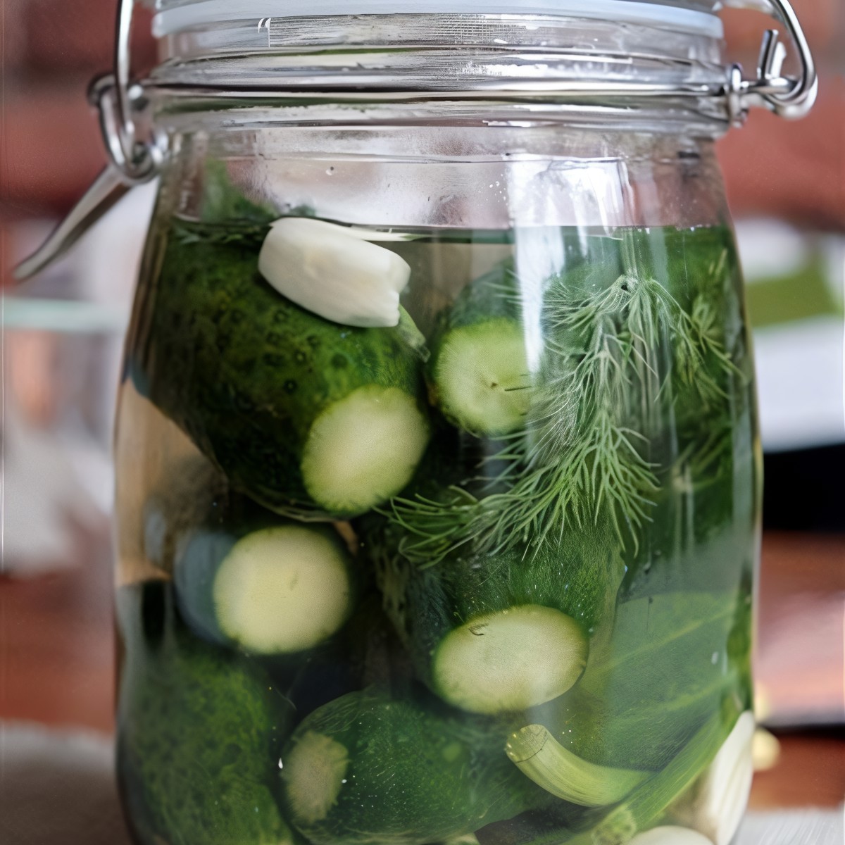 Малосольные огурцы с чесноком