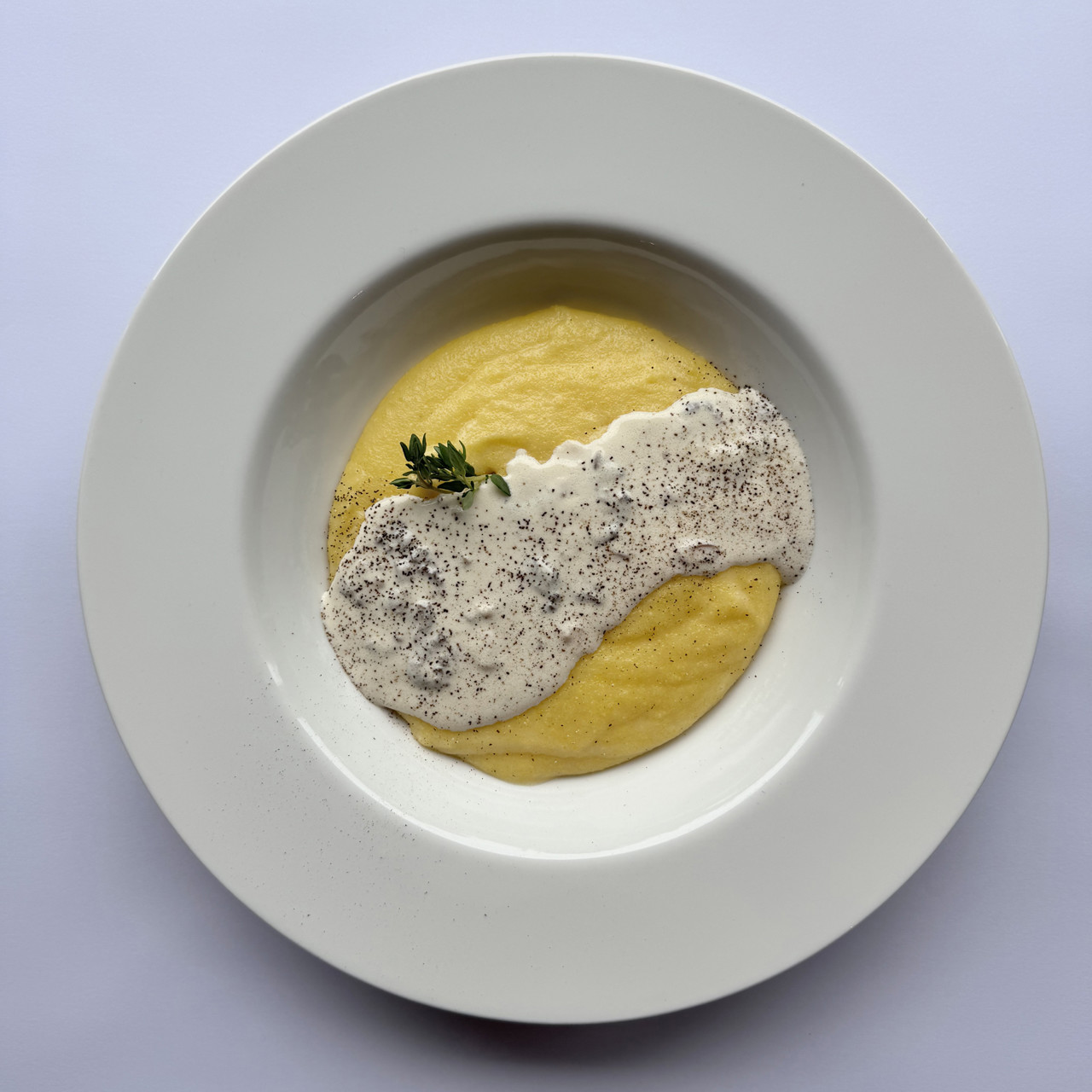 Мамалыга с копченым сулугуни