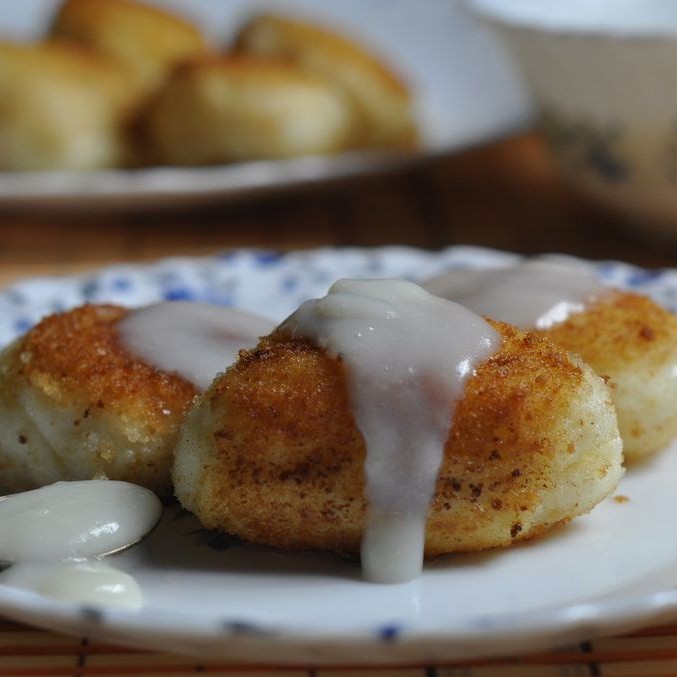 Манные биточки с ванилью