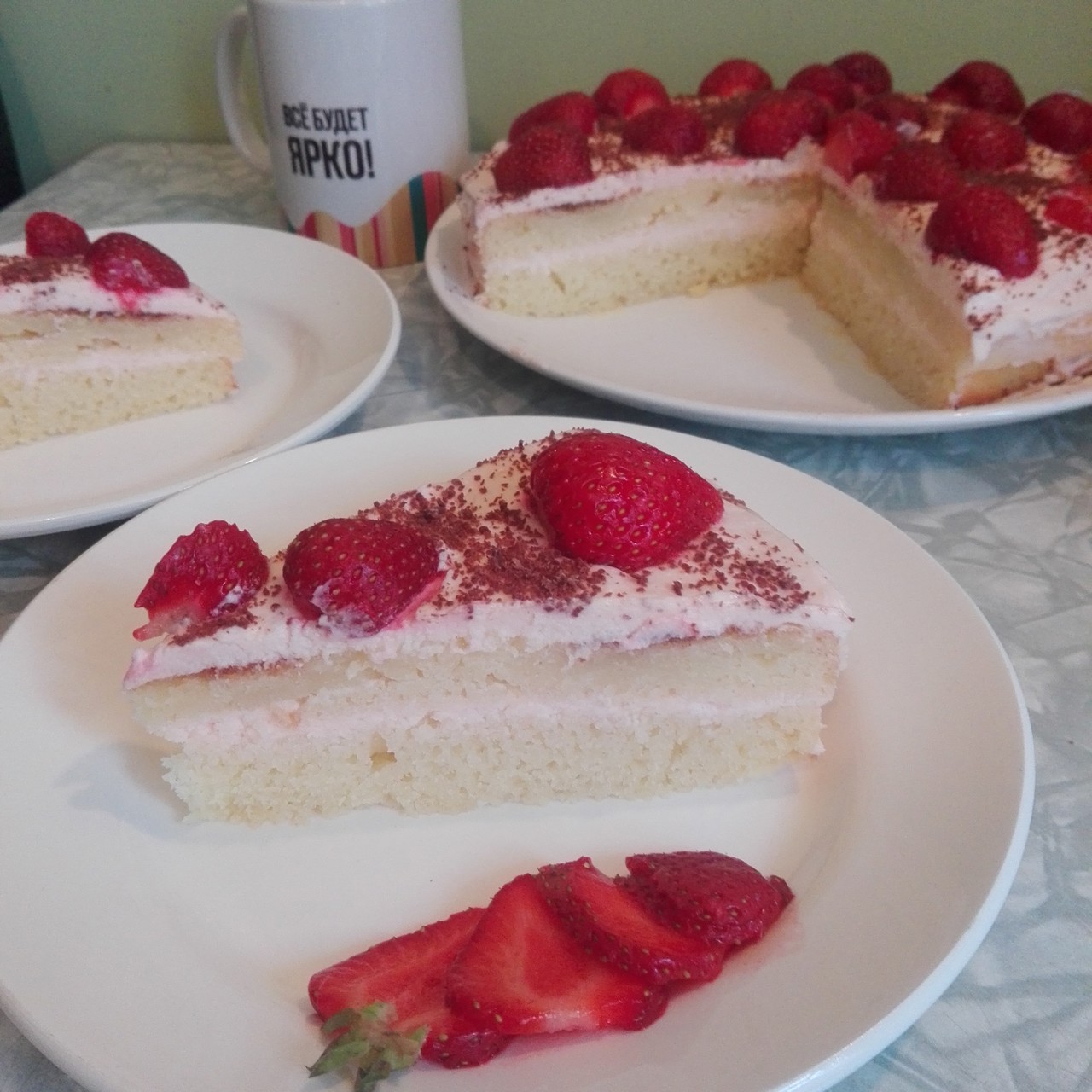 Манник на кефире.