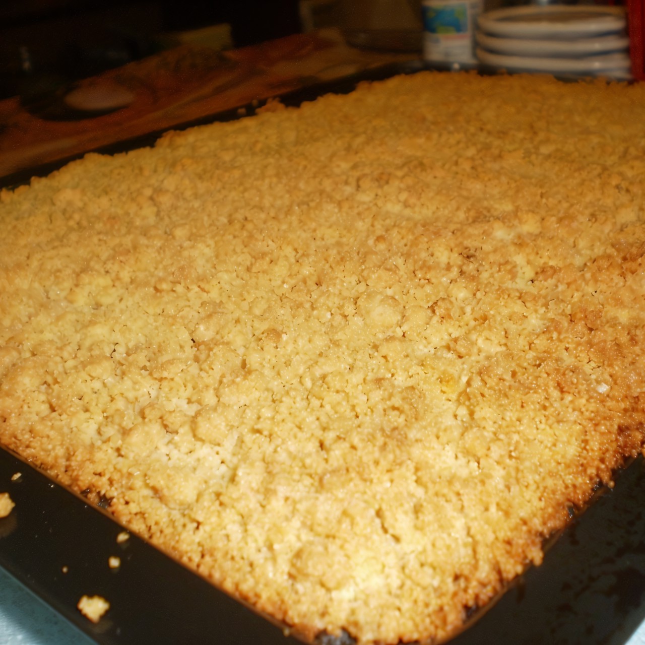 Манный пирог с финиками