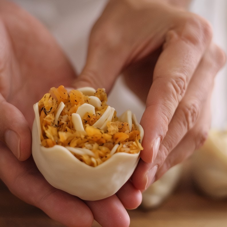 Манты из тыквы