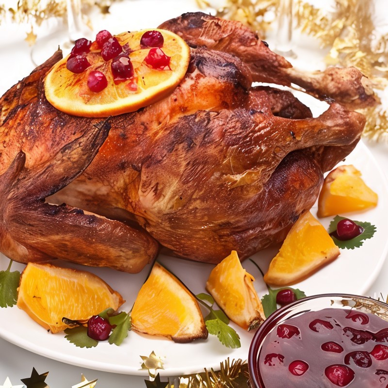 Маринованная в белом вине индейка с цитрусовым ароматом