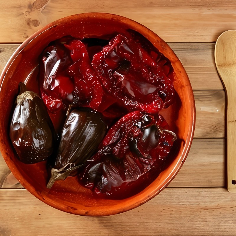 Маринованные в травах овощи на гриле