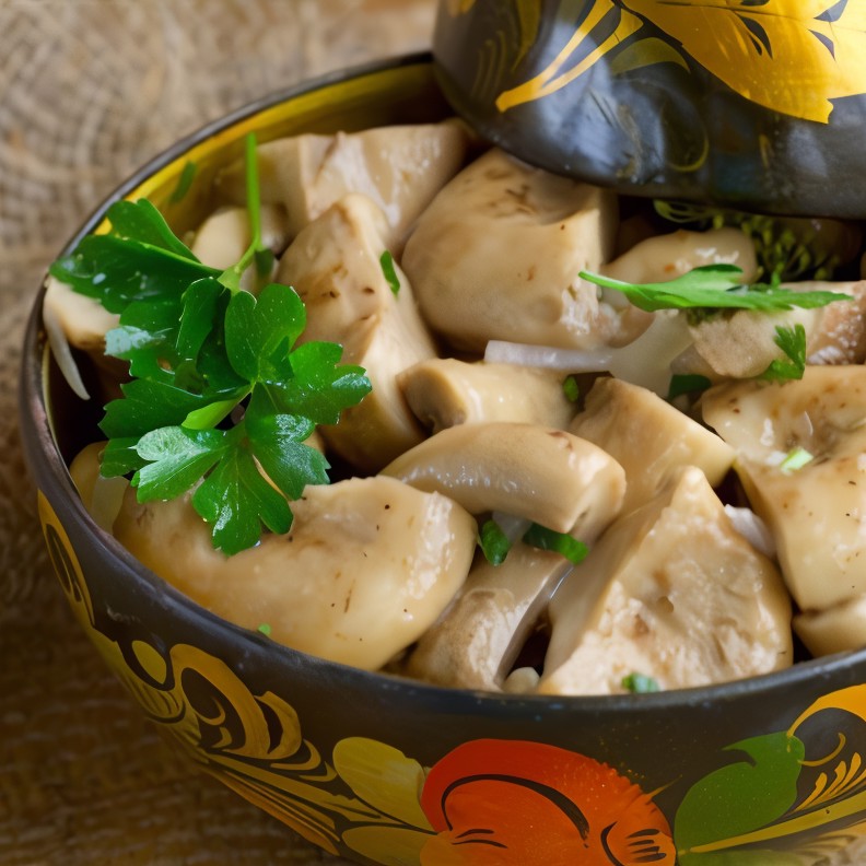 Маринованные грибы портобелло