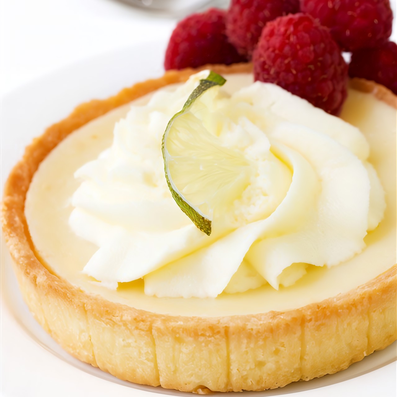 Масляный пирог с малиной