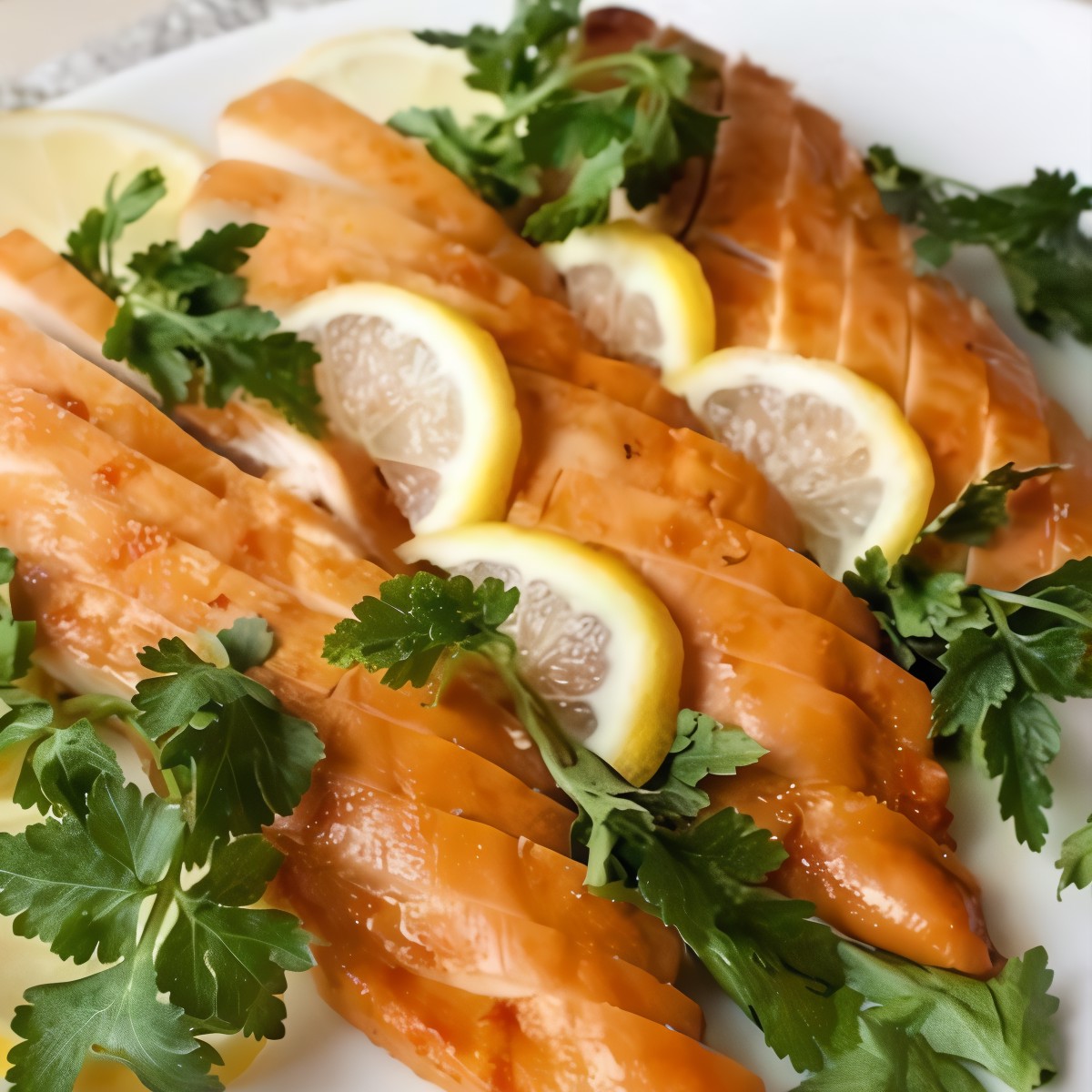 Медово-лимонные куриные грудки