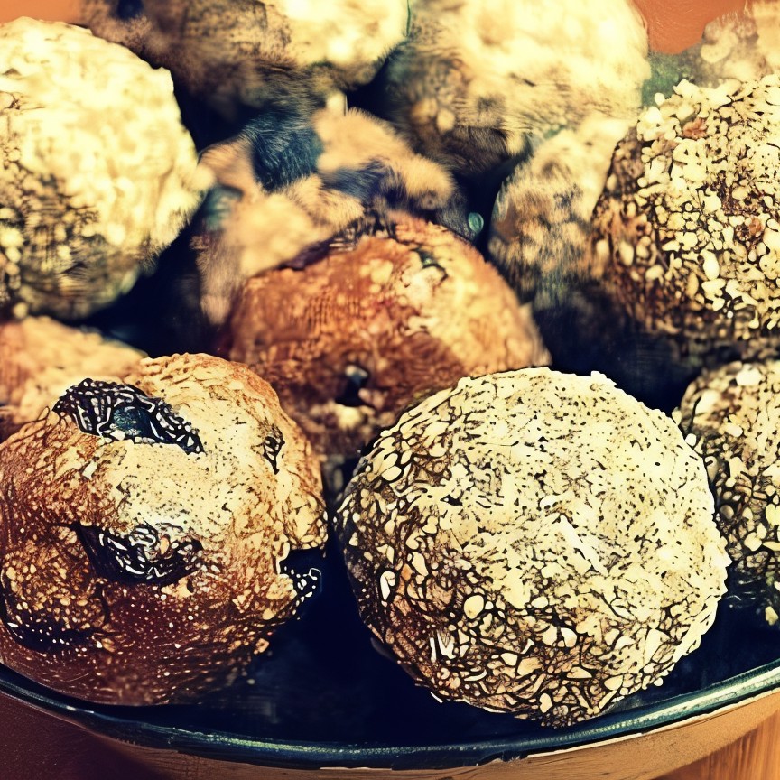 Миндальные трюфели с корицей