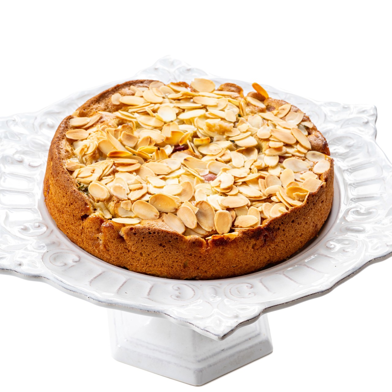 Миндальный пирог с виноградом