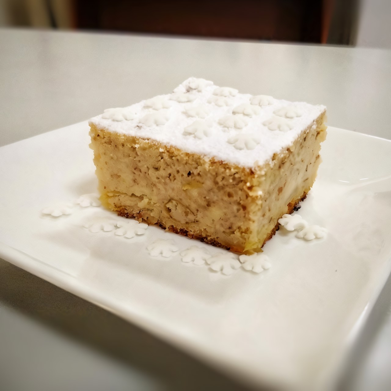 Миндальный пирог с яблоками