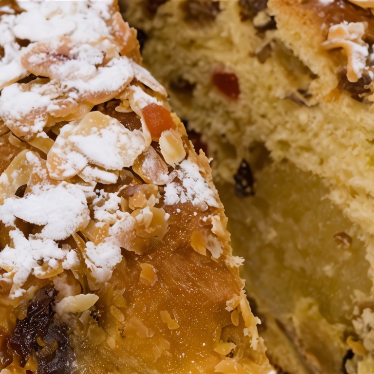 Миндальный торт из слоеного теста